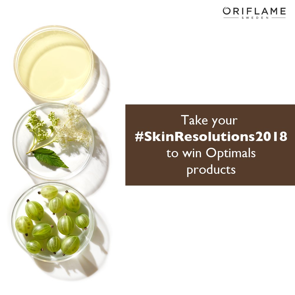 Oriflame_India's tweet photo. Want to win Optimals skincare products? All you need to do is take your #SkinResolutions2018 on https://t.co/j0tAAPDHup for your chance to win! https://t.co/Ml6nKQEWQZ