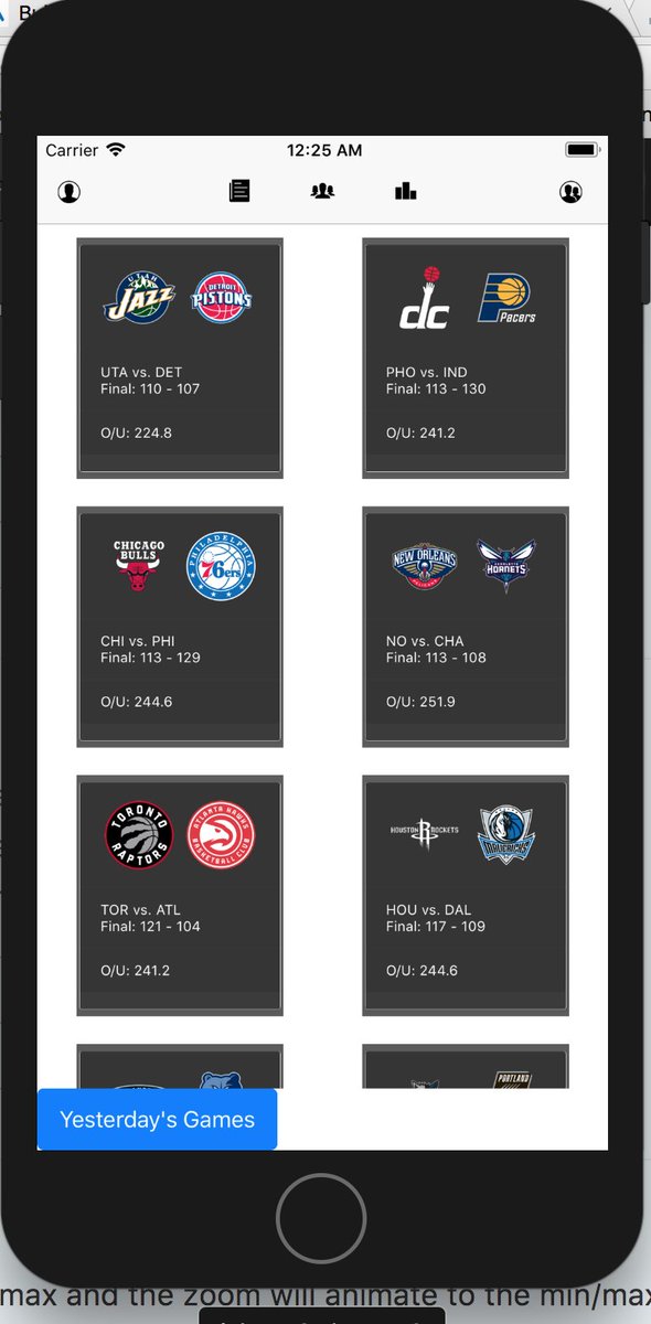 _justinrhoads's tweet image. pumped my scoreboard page is coming together. #LateNightCoding #NBA #ReactNativeDev