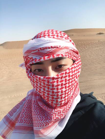 Heimixiu0326's tweet photo. 오빠야 셀카공개라니ㅠㅠ 눈만보여도 멋잇네ㅠ 
#iHeartAwards #BestFanArmy #EXOL @weareoneEXO 
#엑소 #EXO #Power
#FirstKpopEver #TheDubaiFountain #BurjKhalifa #Dubai https://t.co/W2Hm2MljkK