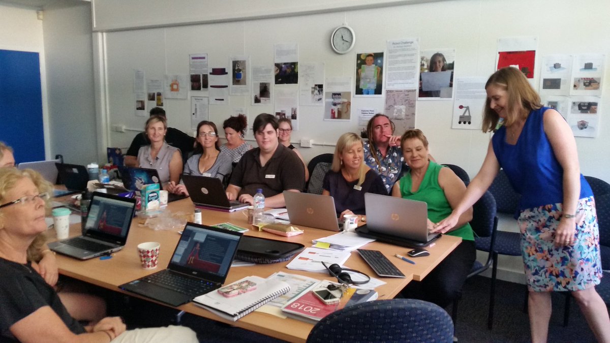 Serendipitychik's tweet photo. @CapricorniaSDE Thankyou to Kate Thompson for outstanding staff induction sessions this week. Welcome to all new staff and families. 😁 https://t.co/K4DnVquRLe