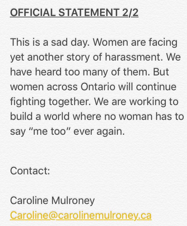 C_Mulroney's tweet photo. My statement: 
#onpoli https://t.co/fWPT6No6lw