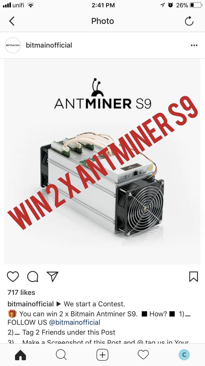 CryptoBitMY's tweet photo. @BITMAINtech are you really doing this contest on instagram? https://t.co/VGZpzVK948
