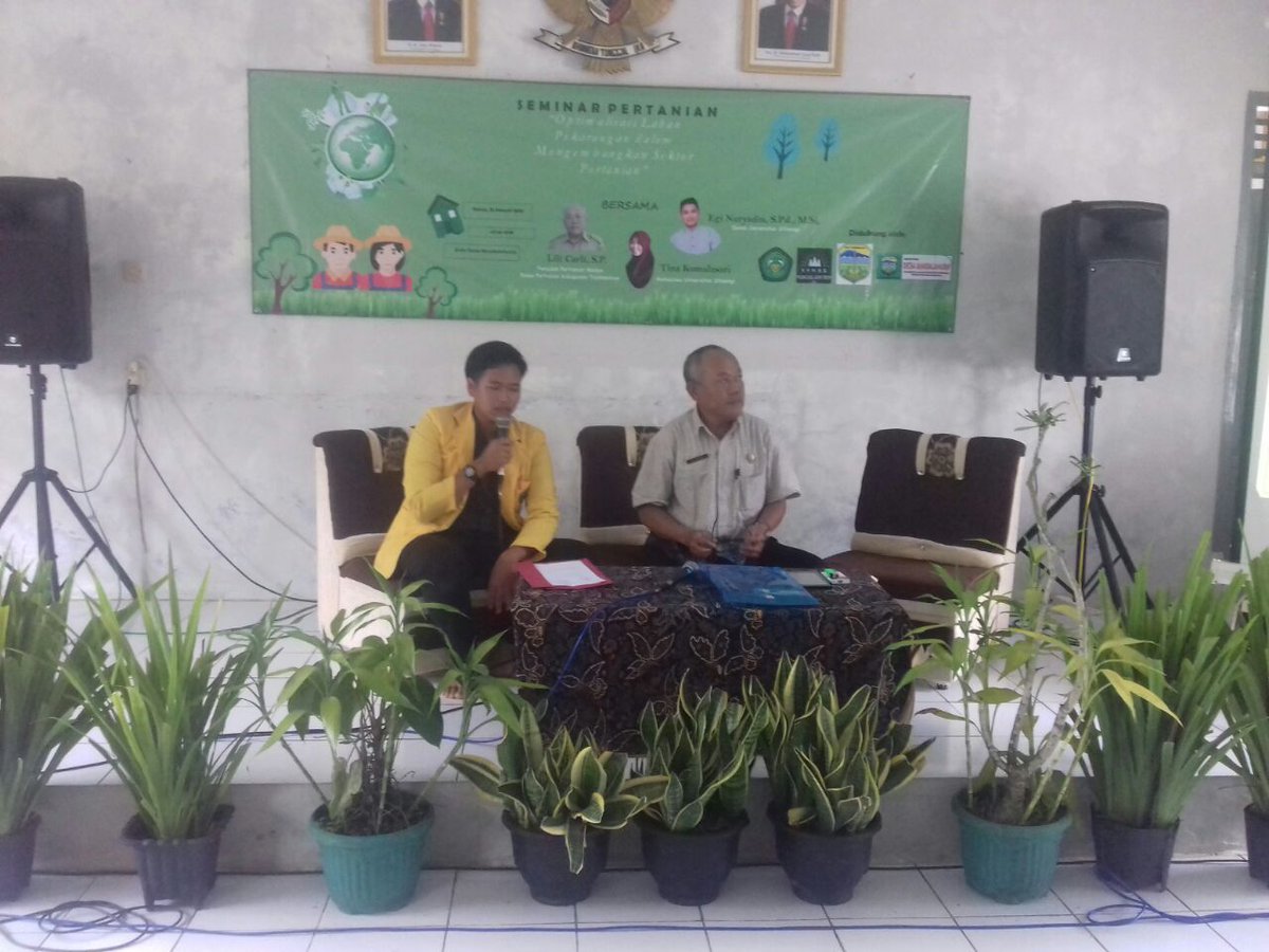 Seminar Pertanian "Optimalisasi Lahan Pekarangan dalam Mengembangkan Sektor Pertanian" Bersama KKN 56, Universitas Siliwangi Tahun 2018