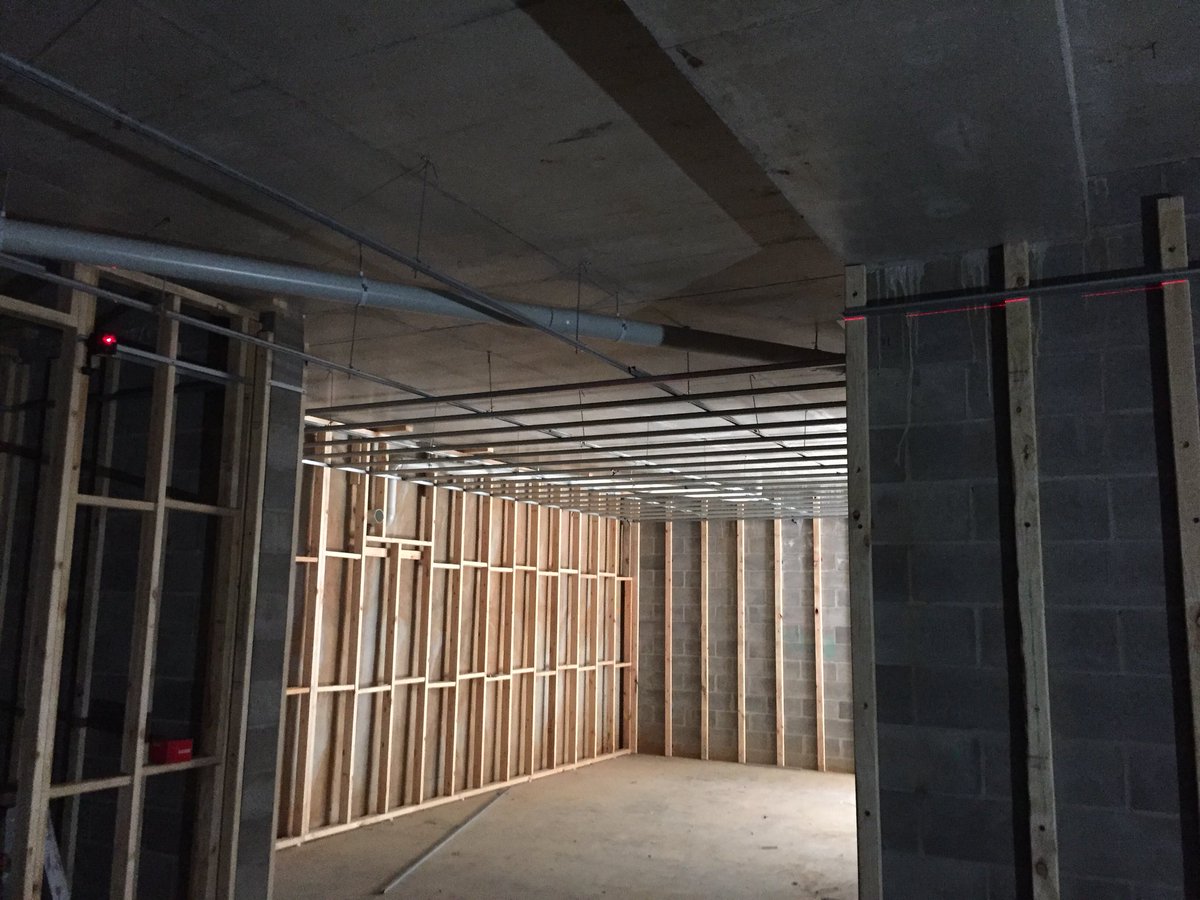 Clean Plaster On Twitter Basement Suspended Ceilings Underway