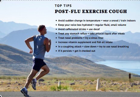 Had flu - now coughing on exercise?