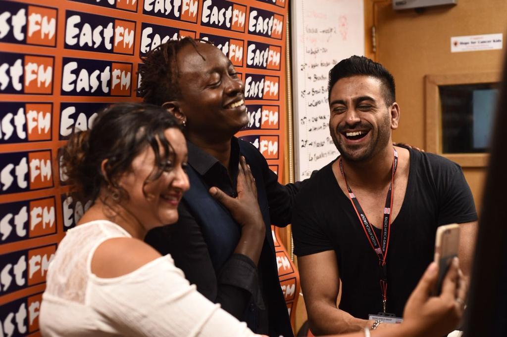 EricWainaina's tweet photo. Today morning was amazing! Thank you @EastFMKenya for having me on #SunnySideUp with @AlykhanSorathia and @theseemasarkar
#Okay #OkayEric #BrandNewDay h https://t.co/w72OYehZvg