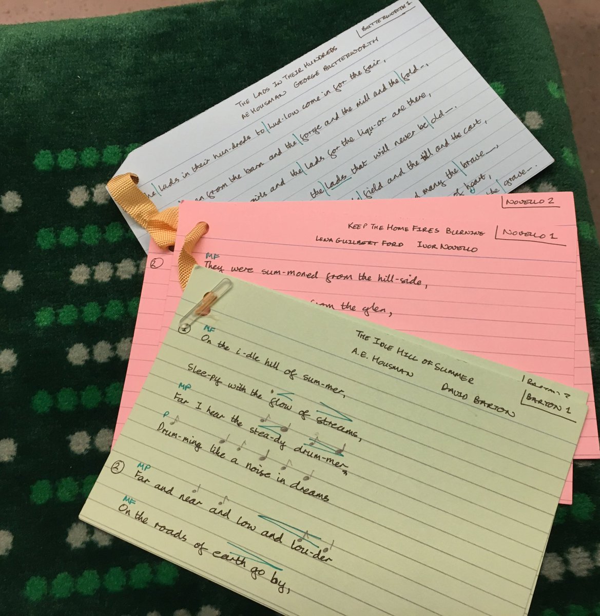 RuthCarlyle's tweet image. Learning lyrics for mini song recital on theme centenary end WW1. #TrainActivity