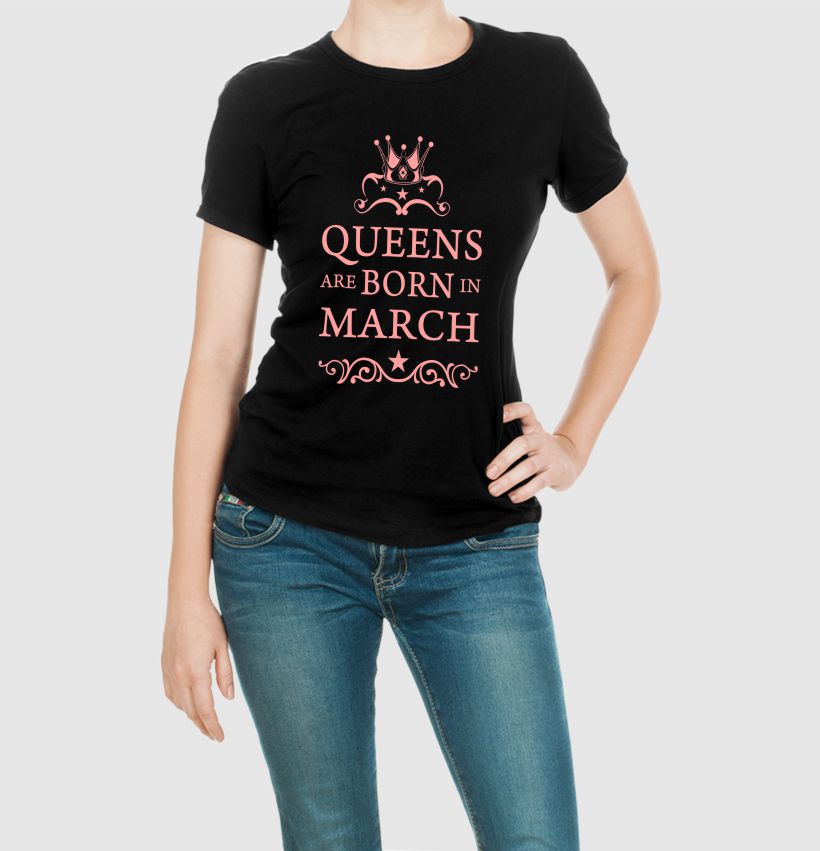 uniplanetstore's tweet photo. Girl’s Queen Are Born In March Black T shirt https://t.co/1j8e2WvIw5 https://t.co/J7I0hVjyOi