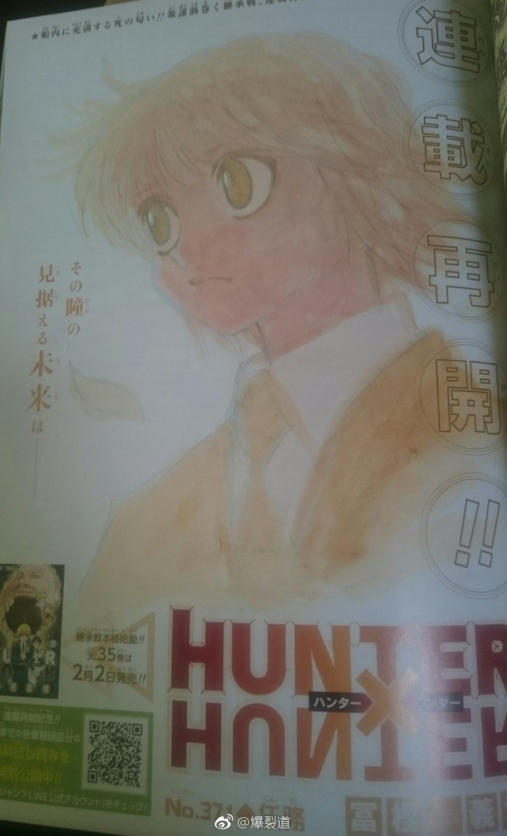 Rsa Nowhere Hunter X Hunter Volume 35 Cover Hunterxhunter