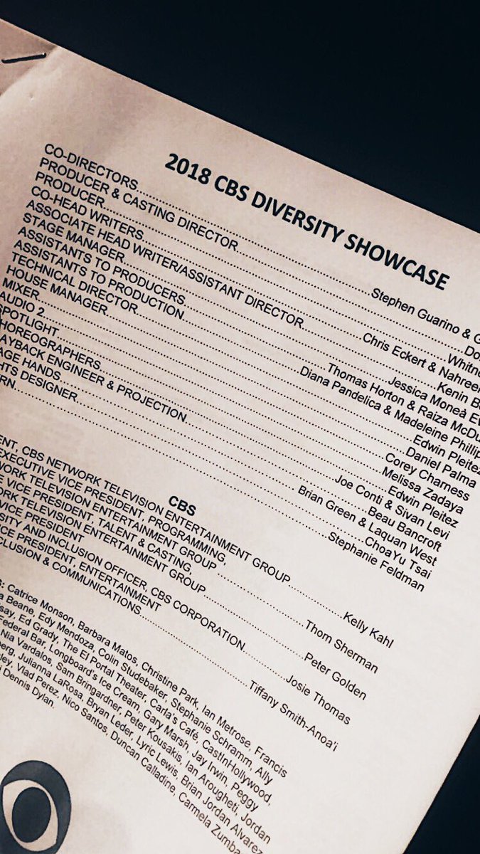 monstaarr's tweet photo. An incredible show 👏🏼👏🏼thanks for having us @CBSEntDiversity #CBSShowcase18 #SteinEntertainment https://t.co/N9llHHeQBQ