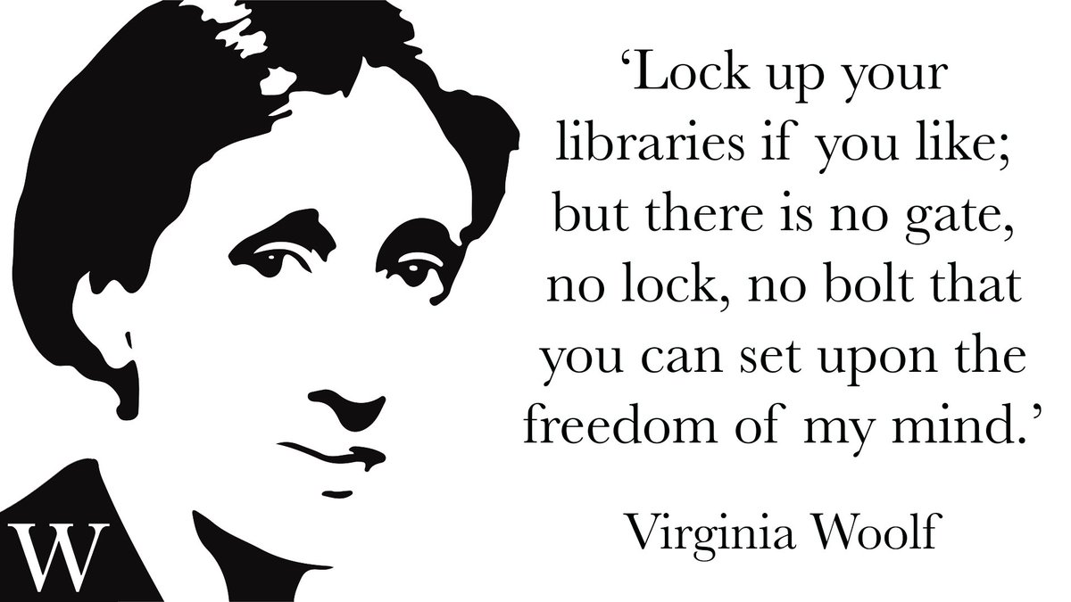 Waterstones's tweet photo. 'Lock up your libraries if you like; but there is no gate, no lock, no bolt that you can set upon the freedom of my mind.'
- Virginia Woolf, born #OnThisDay in 1882
#ThursdayThoughts https://t.co/UBAhXTXSh9