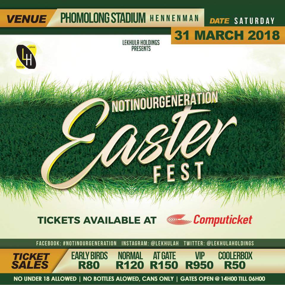 BonnyNyelele's tweet photo. #NotInOurGeneration
I knew the poster will provide information excluding the ACTS.
#BuyTheTicket @ Computicket USAVE/OK-HENNENMAN
#EASTER_FEST https://t.co/lY3XLXR3J5