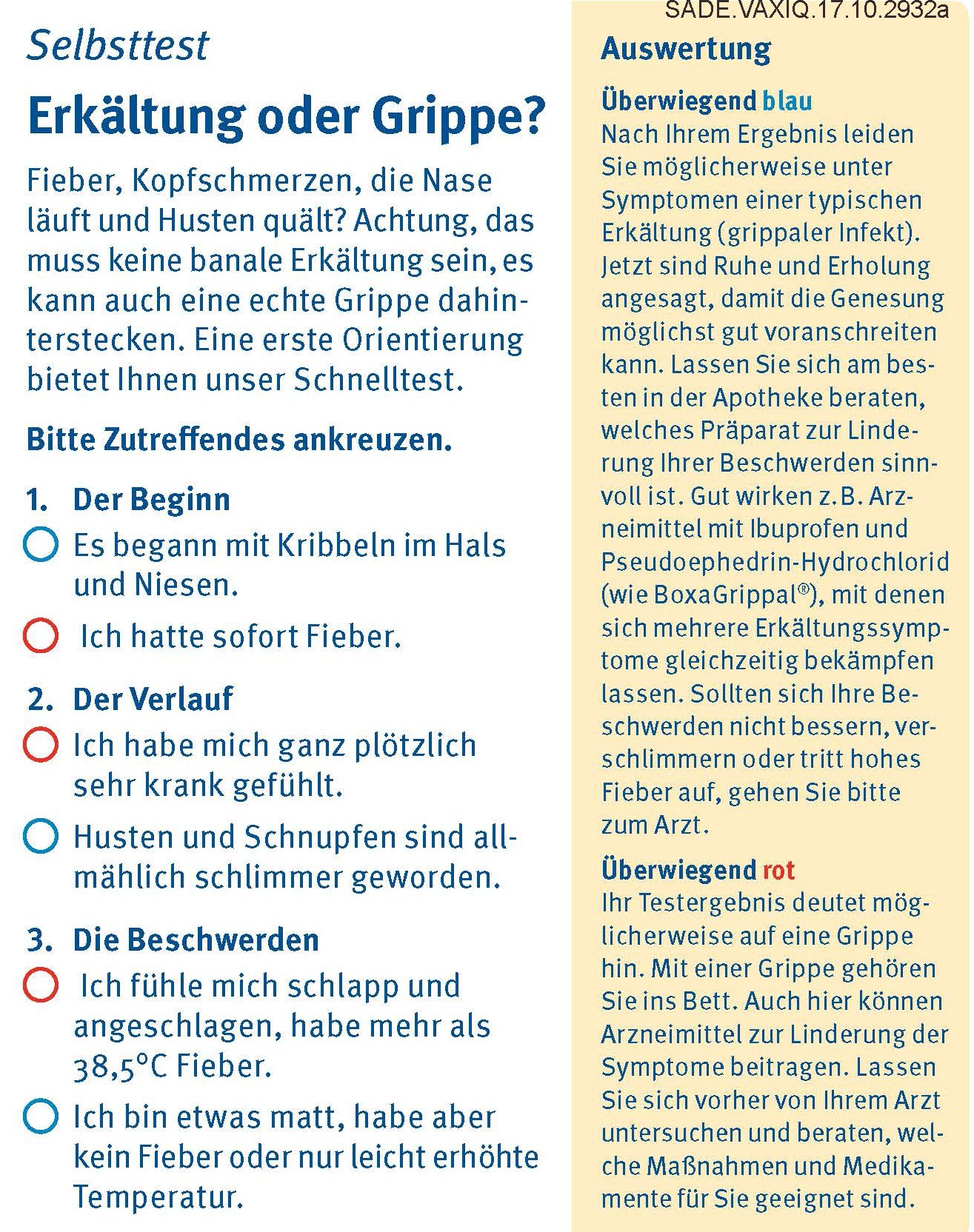 Sanofi Deutschland on X: #Erkältung oder #Grippe? Eine erste