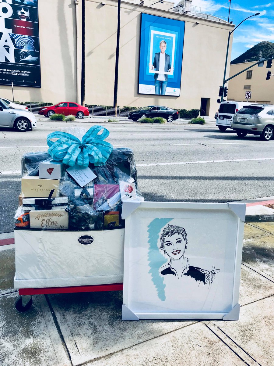 SwagGivesBack's tweet photo. Look what you are getting @TheEllenShow for your 60th!  #HappyBirthday #EllenDeGeneres all these gifts all the way from #Australia for you! @kellyGifting https://t.co/eBUWiBfxJC