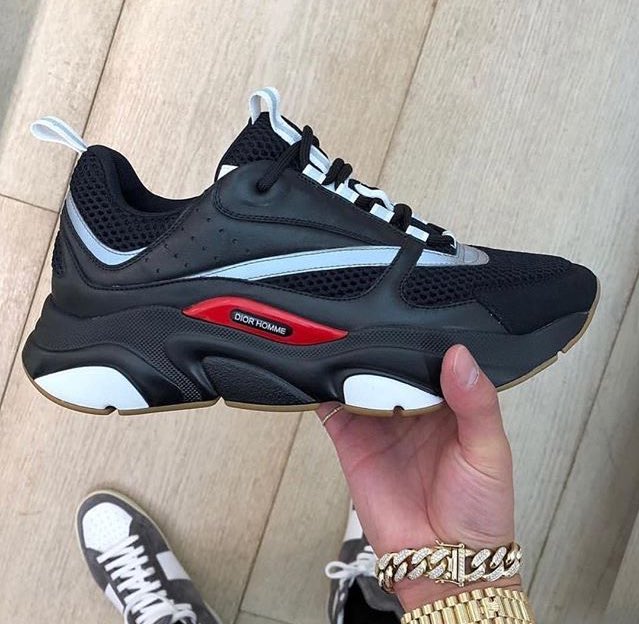 dior runners all black