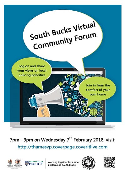 TVP_ChiltSBucks's tweet photo. Please join us for an online Q&A with your local Police and District Council #Beaconsfield #Burnham #Farnhams #Taplow #Dorney. APS Antony Mee. https://t.co/iHF2e5V2Ke