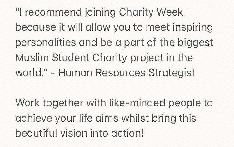 For more information on the role and how to apply: charityweek.com/recruitment/

Deadline: 23:59 Friday 26th Jan (UK) and Friday 9th Feb (all other countries)

#CW2018 #ChangeMakersWanted