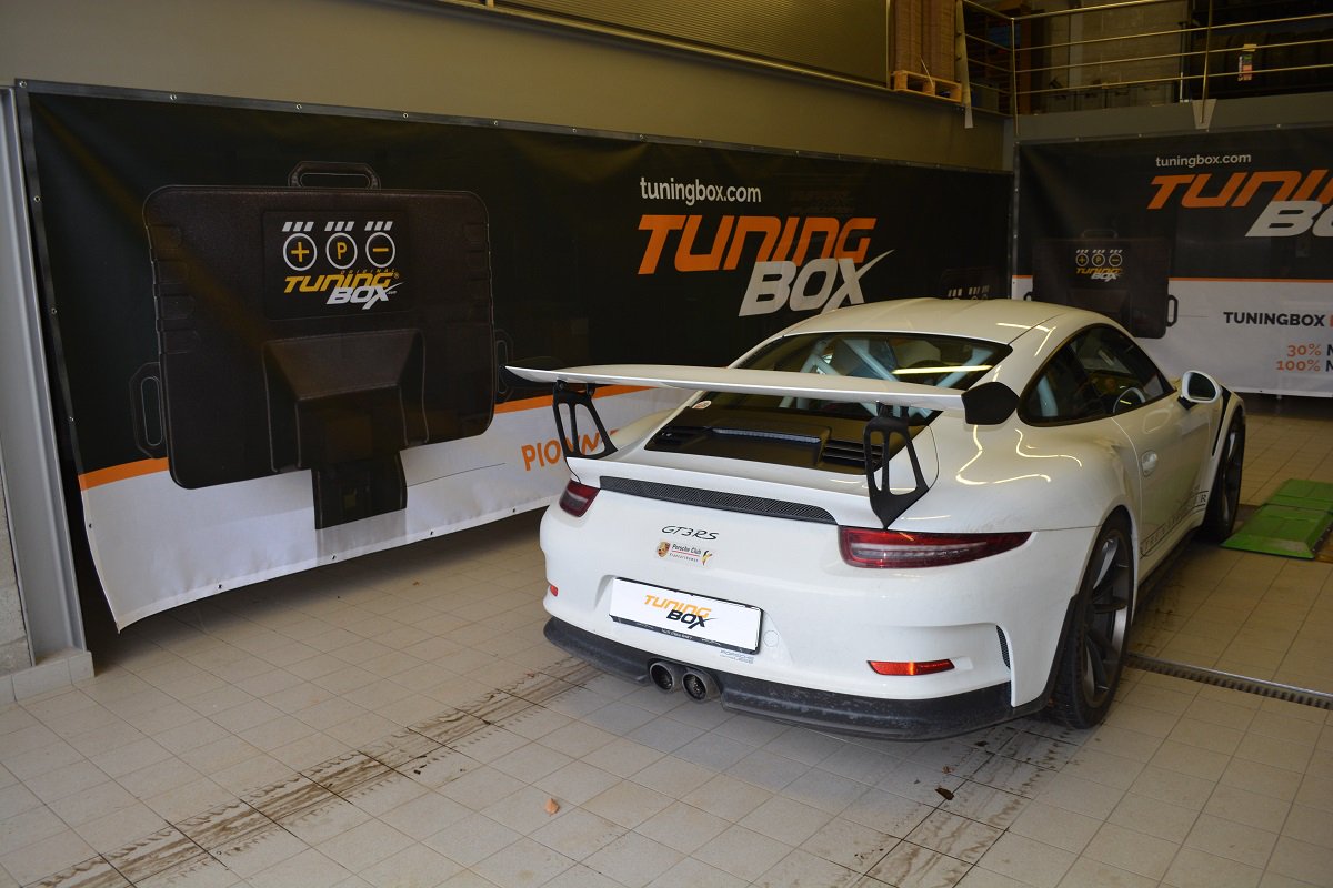 TuningBoxOrigin's tweet image. A superb @Porsche 991 #GT3 RS  4.0 with 500hp came to test its #Power on our test bench @TuningBoxOrigin -&amp;gt; This customer  was then seduced by our #TunePedal, and the result is bluffing. A real  race beast! #Porsche #tuningcars #chiptune #Pedal #boost