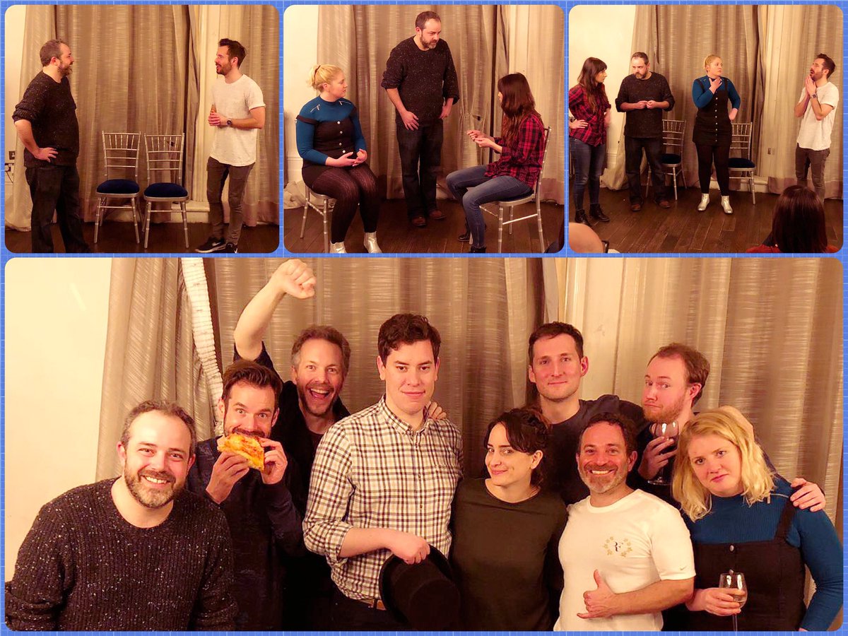 Wonderful night of naked passport control, fridge Tetris and FREE PIZZA at Kid Smokers Improv in Chelsea last night 🔥👌🏻💯✔️🍕