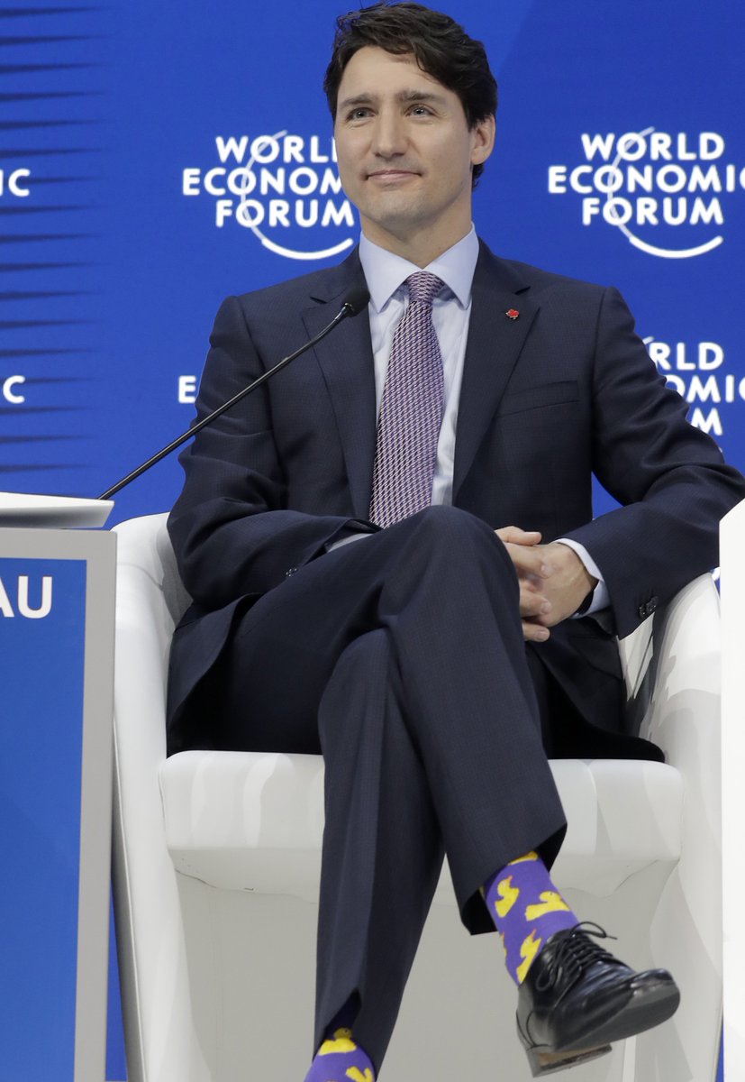 Image result for trudeau davos duck socks