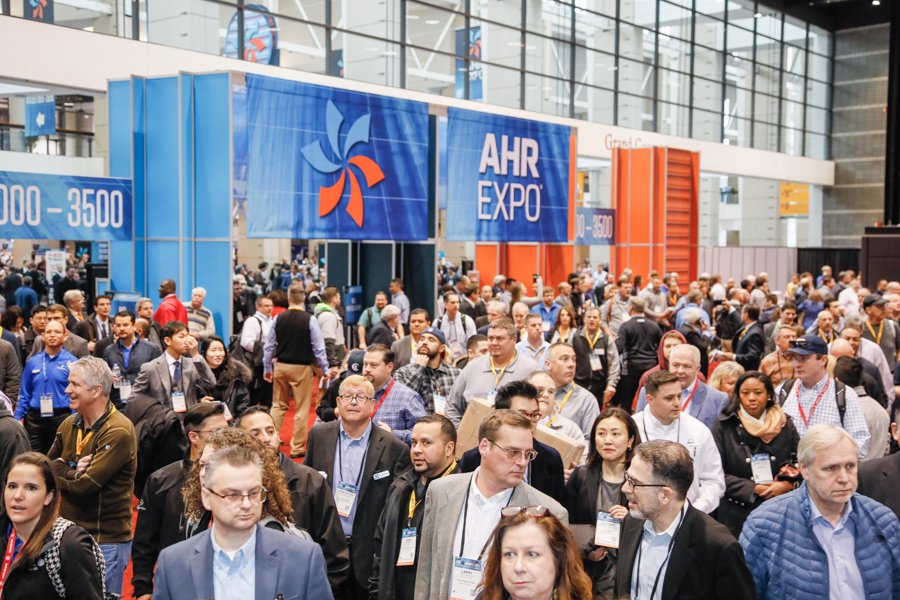 IlMechSales's tweet photo. #TBT to the record setting first day of the @ahrexpo at @McCormick_Place.  IMS loved being a part of hosting the #AHR2018 community in #Chicago.  Thanks to @harscopk, @HurstBoilers, #Mepco, #Riello, #UniluxAM and @WILOUSALLC for joining us! https://t.co/StZDYG6yP9 #HVAC https://t.co/Zo4zMiaf48