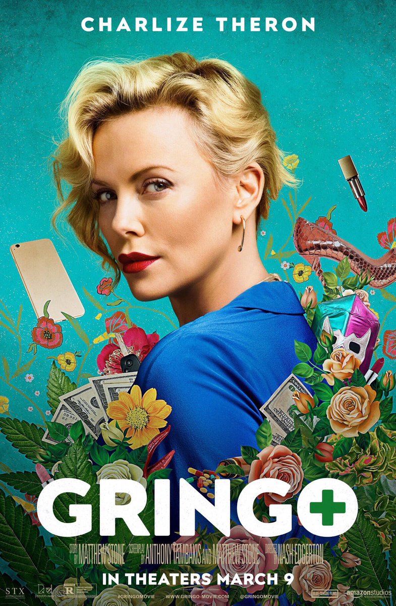 洋風な三日月 على تويتر Gringo女子勢 キャラポスター派手派手で良き Charlizetheron Amandaseyfried Thandienewton