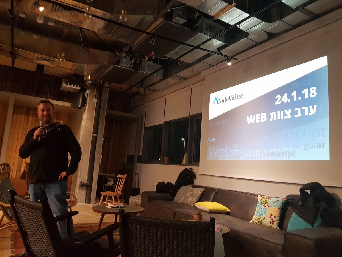 CodeValue's tweet image. It is not every night that you get to have so many highly experienced web tech leads, all under one roof! #CodeValue’s Web division gathering rocks!