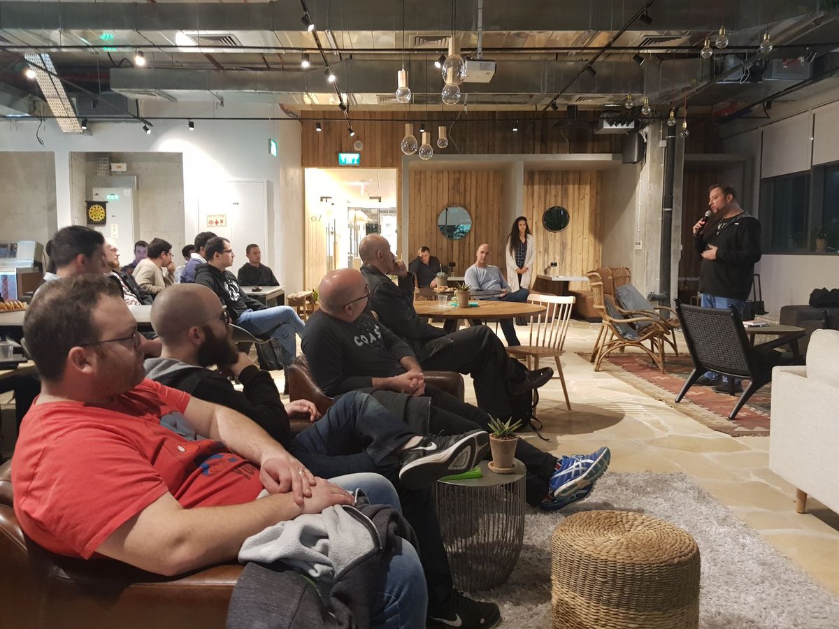 CodeValue's tweet image. It is not every night that you get to have so many highly experienced web tech leads, all under one roof! #CodeValue’s Web division gathering rocks!