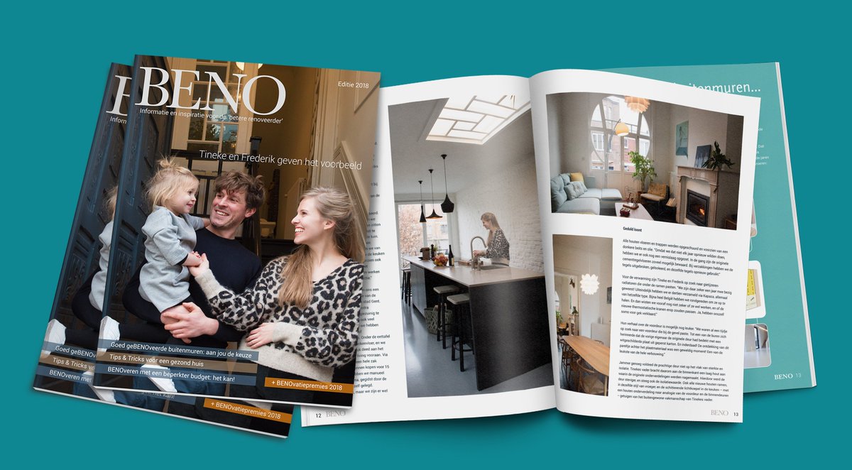 Vlaamse verbouwsector brengt eigen magazine #BENO uit: informatie en inspiratie over #BENOveren, gratis verdeeld bij 115.000 kandidaat-renoveerders!f aan te vragen via BENOmagazine.be <a href="/MijnBENOvatie/">MijnBENOvatie.be</a> , @_VCB , <a href="/IkBENOveer/">Ik BENOveer</a>
