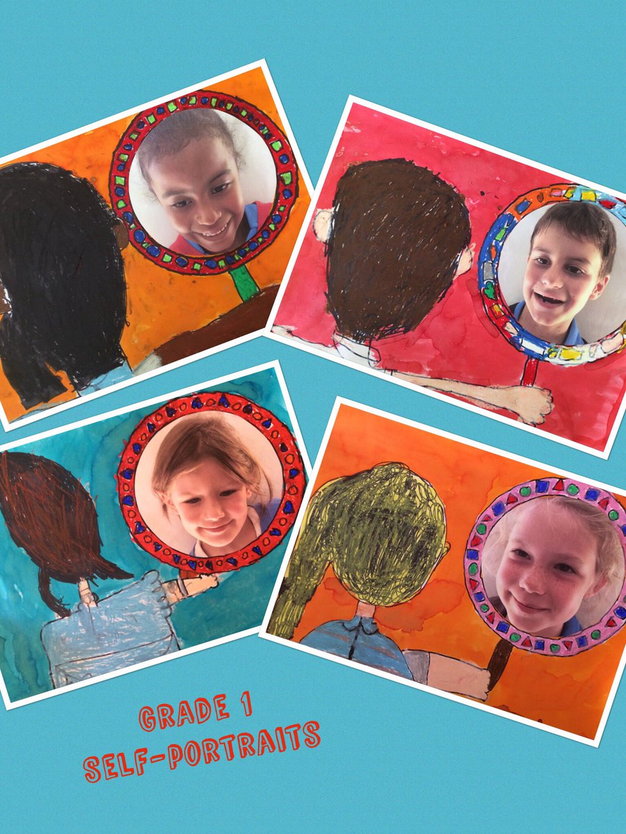 RubyPerks's tweet image. I just love our Grade 1 self portraits with a twist! @ParklandsTweet