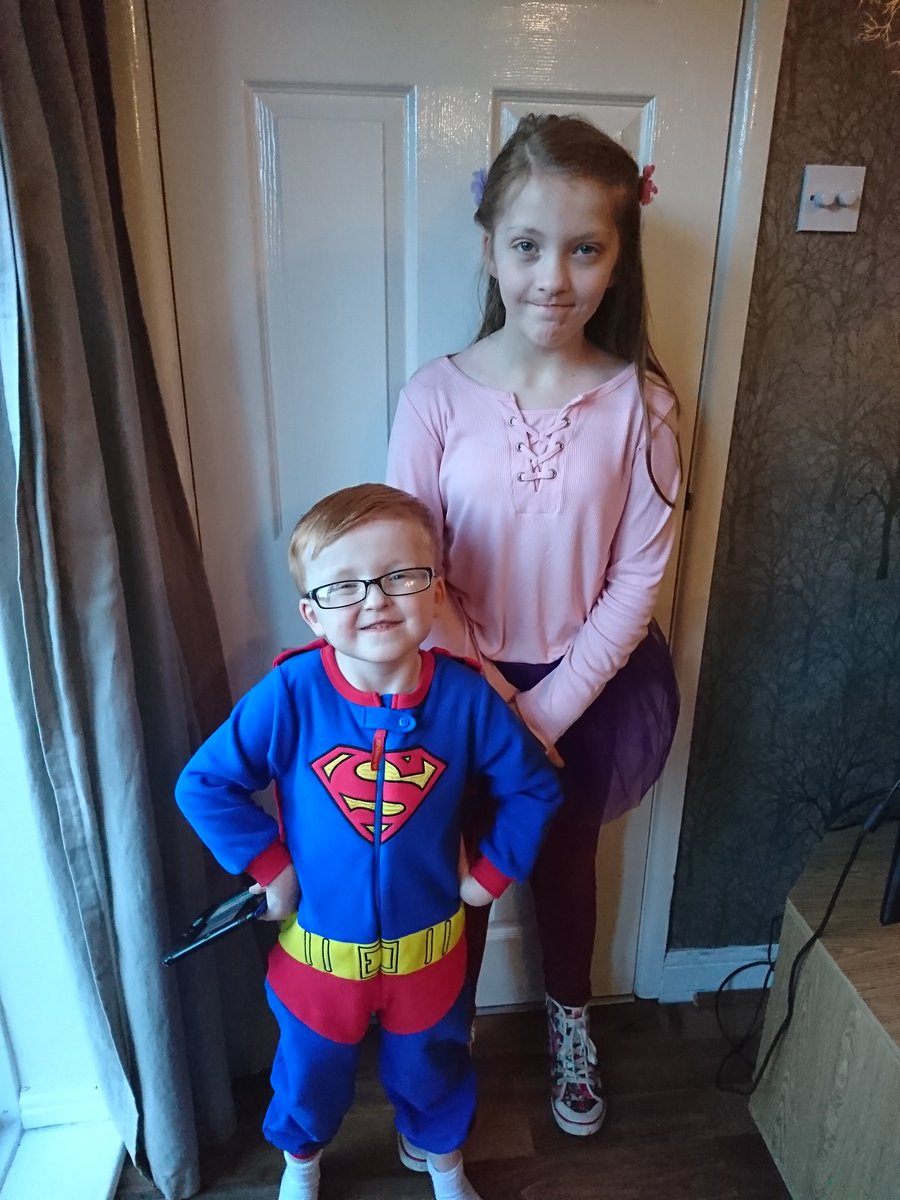 Ella and Blake (who has hypoplastic left heart syndrome) dressing up for #getcolourful for the <a href="/EvelinaLondon/">Evelina London</a> at <a href="/GiffardsPrimary/">Giffards</a> this hospital has done so much for my son and our family and we are forever grateful 💛💚💙💜❤️ #hlhs #evelinachildrenshospital #proud
