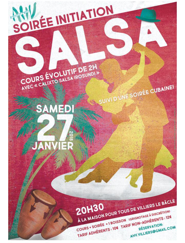 Soirée cubaine le samedi 27 janvier 2018 à #VilliersLeBâcle #Essonne - #salsa #timba #cubaton - losyumasdecuba.com/2018/01/soiree… - Los Yumas De Cuba