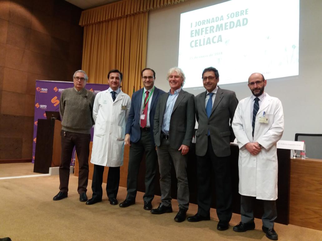 Inauguramos la I Jornada sobre Enfermedad Celíaca. Organizada por <a href="/saludigestivo/">Fundación Española del Aparato Digestivo (FEAD)</a> y por  #UnidaddeAparatoDigestivo del <a href="/HUVMacarena/">Hospital Virgen Macarena</a> con la colaboración de <a href="/saludand/">Consejería de Sanidad, Presidencia y Emergencias</a> y las #asociaciones de #pacientes <a href="/celiacossevilla/">Asociación Provincial Celiacos Sevilla</a> <a href="/FACEceliacos/">Federación de Asociaciones de Celiacos de España</a> . <a href="/DefensorAndaluz/">Defensor P. Andaluz</a> <a href="/Ayto_Sevilla/">Ayuntamiento de Sevilla</a> <a href="/FArguellesArias/">Federico Argüelles </a>