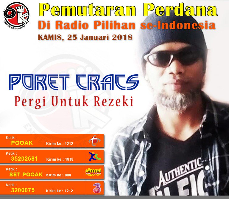 Denbang995FM's tweet photo. #PemutaranPerdana #PoretCracs #PergiUntukRejeki
StayTune #HarmoniRDB Nanti Malam
20.00 WIB DiKawal @SietoxDJ_RDB

♬@PoretCracs #PergiUntukRejeki
Cc: @Oxtavsugges
Diangkat dr Sebuah Kisah nyata, perjalanan seorang pria dr pulau jawa merantau ke Brunei demi Musik

MD: @KiaHarvesya https://t.co/W5MsdF6zqP