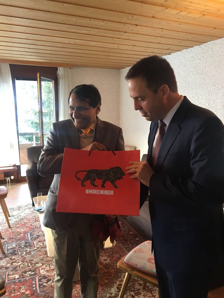 sureshpprabhu's tweet photo. Engaging discussion with my counterpart, the Australian Minister Mr. Steven Ciobo. We agreed on a novel idea of Australian investments in Supply Chain and Warehousing in India to spurt agricultural growth in the country https://t.co/qljmMgmUjM
