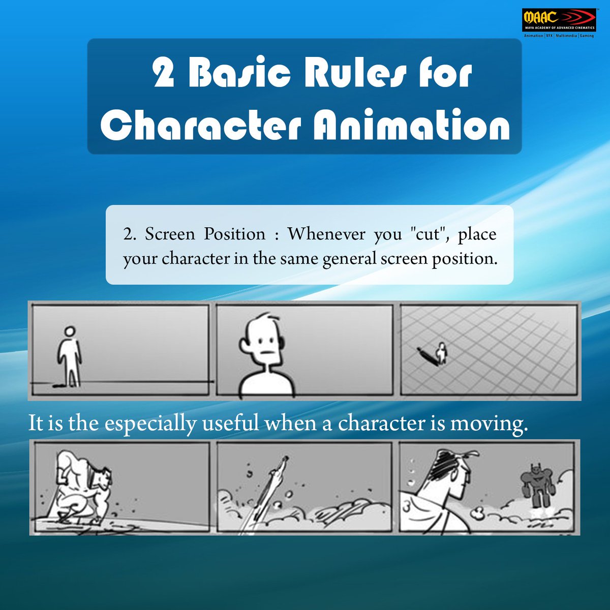MaacAhmedabad's tweet photo. 2 BASIC RULES !!!
https://t.co/KpBu67hdJk
#2BASICRULES #animation #vfx #screendirection #movingcharacter #generalscreen #position #Animation #AnimationCourses #MaacCGRoad #MaacSateliteRoad https://t.co/sr2v2W70v2
