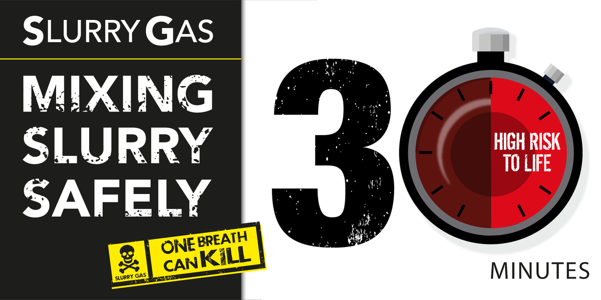 Hsenigov's tweet photo. Slurry is one of the four main causes of death and serious injury on NI farms. With the season re-opening midnight 31 January, before working with or near slurry take a moment to Stop and Think! Read more at: https://t.co/34dIBLHIR4 https://t.co/zpHm3Obt80