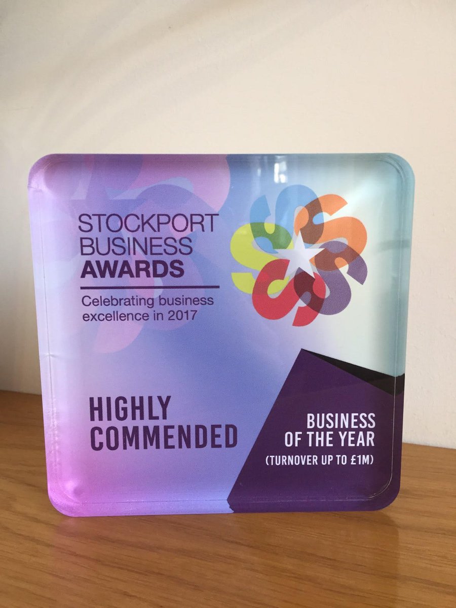Thank you to @ClarkeNicklin <a href="/mktgstockport/">Marketing Stockport</a> for our 'Highly Commended' Award!