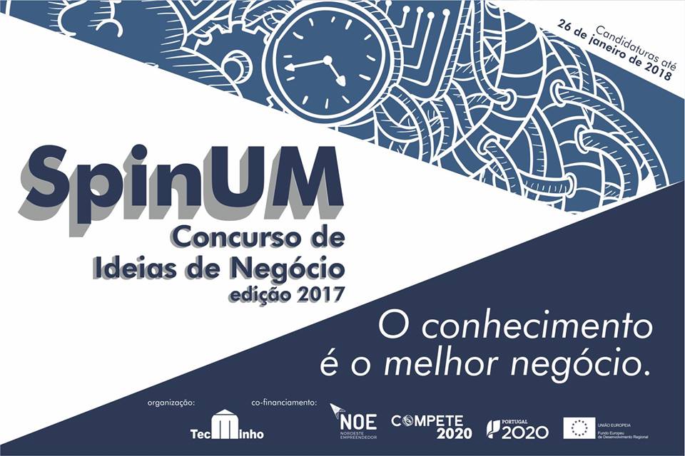 FEEICOMPETE2030's tweet photo. Inscreva-se no #SpinUM e mostre que a sua ideia é melhor! Candidaturas até 26.01.2018. Trata-se de uma iniciativa da #UMinho no âmbito do projeto #NOE, cofinanciado pelo #COMPETE2020. Mais info: https://t.co/SkYbXMqWlk https://t.co/0VihbPNKyB