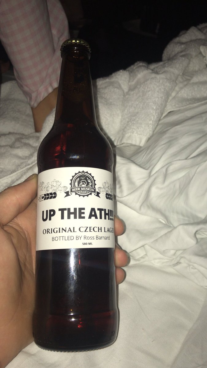 ColneAthletic's tweet photo. We now have bottled beer available from our club shop UP THE ATH 500ml bottles for £1.50 semi dark lager all the way from Prague #uptheath #goingglobal https://t.co/KNqKtY07WK