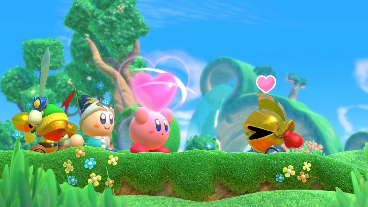 NintendoUK's tweet image. Share the love! Throw a Friend Heart at any enemy and they'll join you on your adventure in #KirbyStarAllies on #NintendoSwitch! ❤ bit.ly/2n9rndl