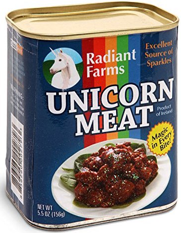 _DealsToday's tweet photo. Who knew you could buy unicorn meat? https://t.co/BQuSOVOffv #GiftsForBelievers https://t.co/t1X7QrnzPe