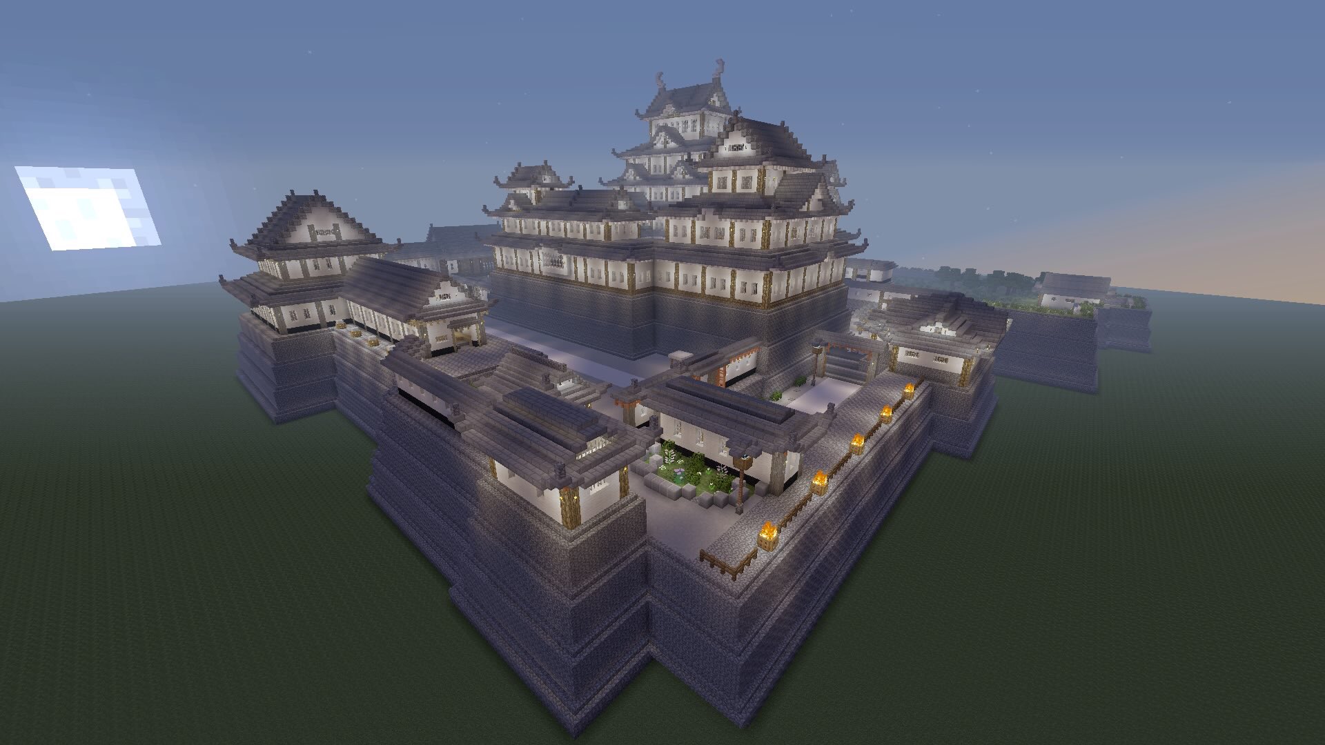 Hal Minecraftで姫路城 完成しました 半年間ちまちまと作り続けて ようやくひと段落です ずっと写真とにらめっこしてましたが 姫路城は白鷺城の名の通り 本当に美しいお城でした その一端でも再現できていればと思います Minecraft 姫路城