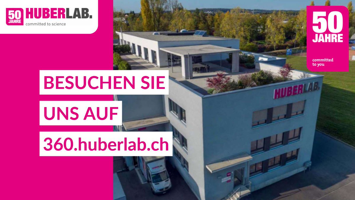 Jetzt geht es rund ...
 ... 360.huberlab.ch
 Dort erwarten Sie "50 gute Gründe weshalb Sie auf uns zählen können"
 und die ganzjährig gültigen Jubiläumsdeals 2018