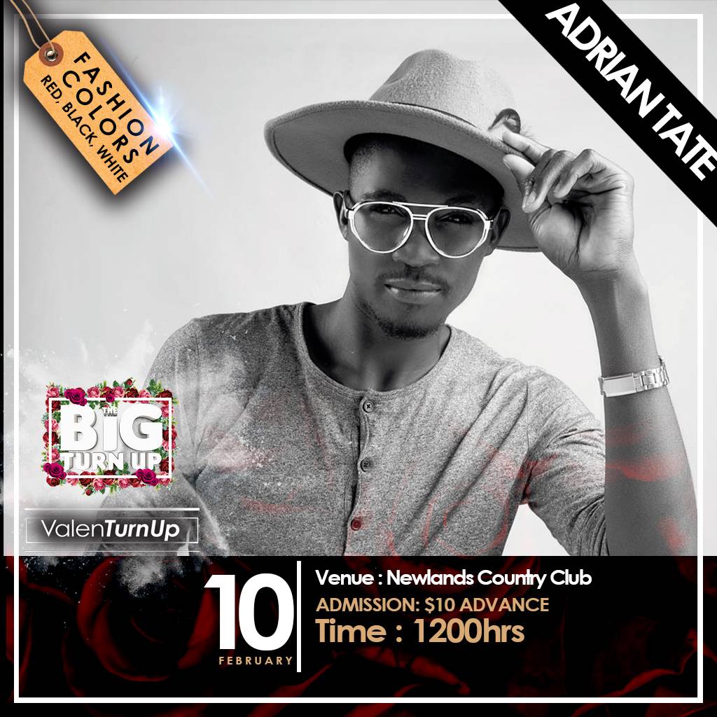 AdrianTateMusic's tweet photo. DO NOT MISS THIS.
I will be performing at the #BigTurnUp on the 10th of February at Newlands Country Club.
Advance Tickets Available at Newlands Coloursell Furniture. Check flyers for more details.
#ValenTurnUp
#ShabachThaBand
#Tytan
#BigTurnUp https://t.co/Agy6tVGCEg