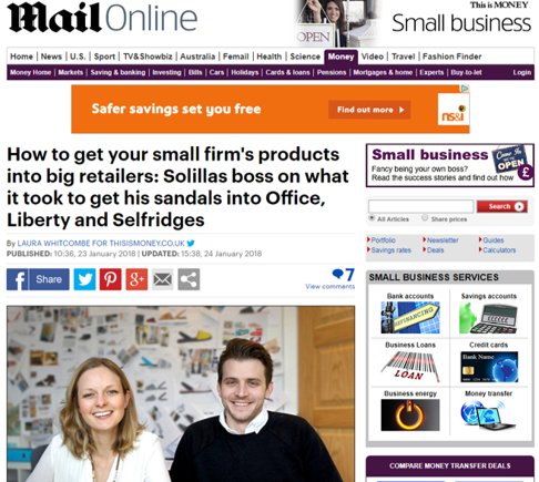 Solillas's tweet image. Nice feature in Daily Mail on our Seedrs Crowdfunding Campaign. Thanks @DailyMailUK @thisismoney 

dailymail.co.uk/money/smallbus…