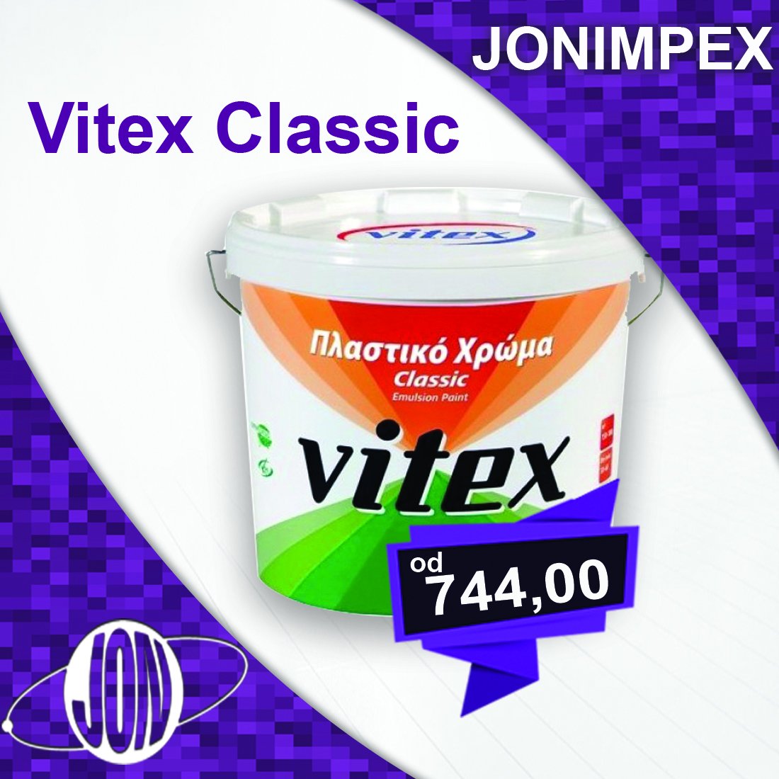 jonimpex's tweet image. jonimpex#jonimpex Vitex Classic
Bela, visoko-kvalitetna vodoperiva boja za zidove, puna disperzija
od 744,00 din
Posetite naš online shop 🛒jonimpex.rs
jonimpex.rs/shop/farbarski…