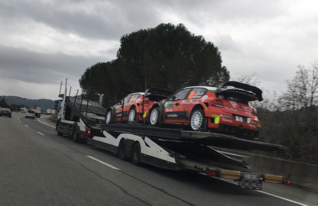 Just overtaken both factory <a href="/CitroenRacing/">Citroën Racing</a> C3 WRCs...