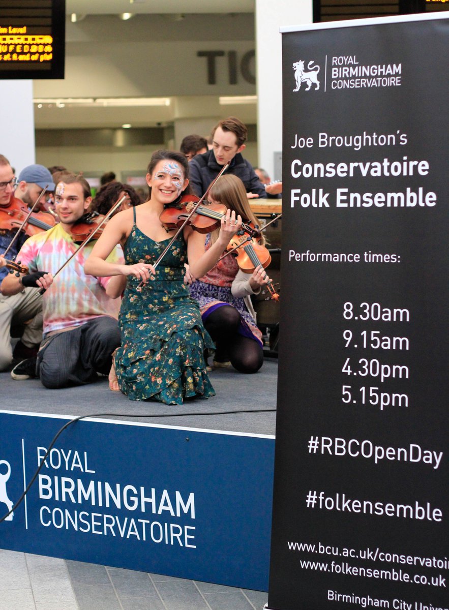 BirmCons's tweet photo. If you missed @Thefolkensemble at @NetworkRailBHM this morning there's still chance for you to see them later today at 4:30pm and 5:15pm! Come and join us for our #RBCOpenDay event! https://t.co/qffgujcXpx