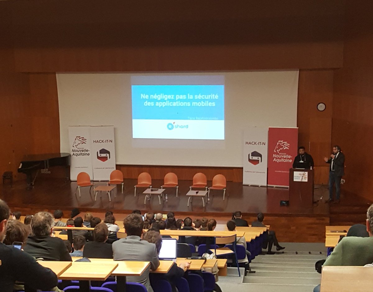 NumeriqueNA's tweet photo. #HackItN18 @eshardNews société spécialisée dans la sécurité des applications mobiles #TransfoNum https://t.co/LLjUpZUZGB